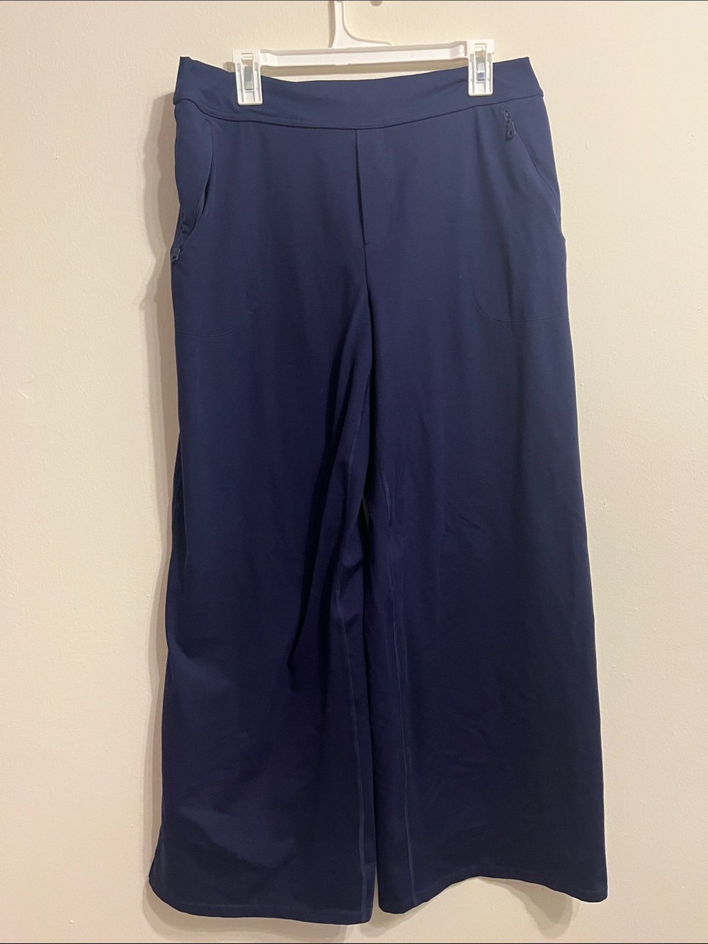 Wide Leg Navy Pull-On Pants